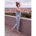 thumbnail image 4 of Conjunto 2 Piezas Unitalla, Blusa de Manga Corta con Botones y Pantalón Recto de Moda, Look Sofisticado para Mujer, 4 of 5