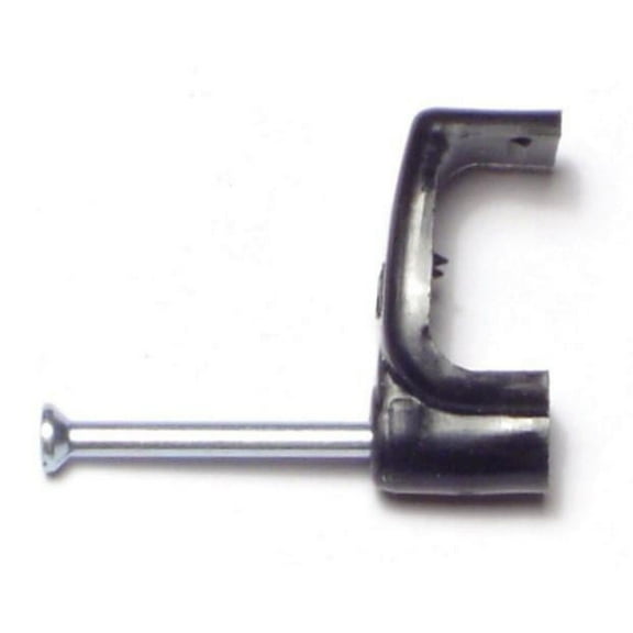 14mm Black Plastic Nail Wire Clips (20 pcs.)