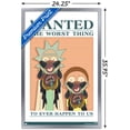 thumbnail image 3 of Rick And Morty - Wanted Wall Poster, 22.375" x 34", Framed, 3 of 6