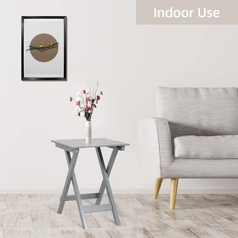 Grey folding 2024 side table