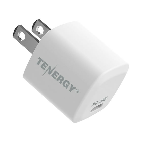 Tenergy 20W USB-C Charger Power Delivery Wall Charger