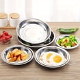 thumbnail image 4 of AMERTEER Heavy-Duty Stackable Dining Plates - Space-Saving Nesting Design  Rounded Edges for Safety  Elegant Modern Table Setting - Ideal for Home  Restaurants  Catering  BBQ  Breakfast -, 4 of 6