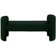 thumbnail image 4 of Meridian Furniture Peyton Green Boucle Fabric Bench, 4 of 5