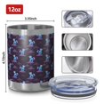 thumbnail image 3 of 12oz Tumblers Dark Purple Cartoon Unicorn Pattern Vacuum Insulated Stainless Steel Travel Tumbler Cups Mug with Lid and Straw for Beer,Coffee,Beverages with Cleaning Brush for Cold & Hot Drinks, 3 of 5