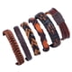 thumbnail image 1 of Pulsera joya Pulsera trenzada de cuero tejida a mano - Pulseras vintage de varias capas, 1 of 5