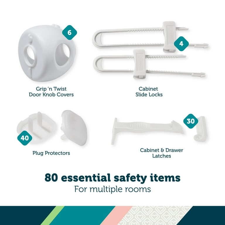 Safety 1st Home Safeguarding Set 80 Pieces White Child Safety Kit