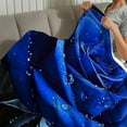 thumbnail image 4 of PRATYUS Blue Rose Durable Soft Flannel Blanket for All Seasons 30x40in, 4 of 7