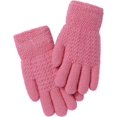 thumbnail image 4 of Kids Thermal Cable Knitted Gloves Wool Fleece Lined Mittens for Cold Weather, Winter Warm Gloves for Boys Girls 5-12 Years, 4 of 6