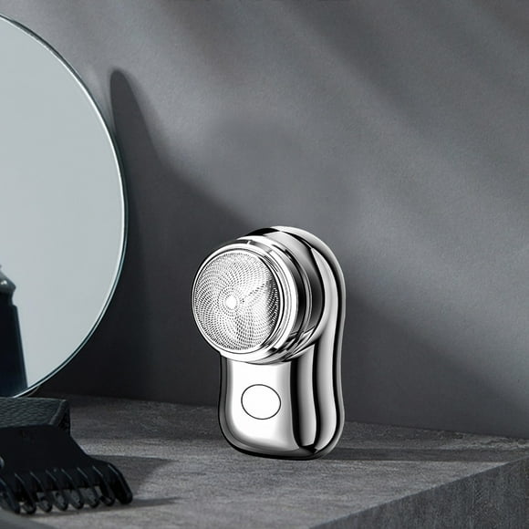 LSLJS Electric Shaver for Men Pocket Size Mini Portable Shaver Wet and Dry Mens Shaver USB Rechargeable Shaver Charging Easy One-Button Use Suitable for Home,Car, Shaver