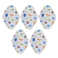 thumbnail image 2 of Cloth Sanitary Pads, 5 Pieces Reusable Menstrual Pad 18x25cm M Size  Breathability  for Daily Use B18, 2 of 7