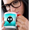 thumbnail image 2 of 3drose, Nurse Skull, 11oz Two-tone Red Mug, 2 of 6