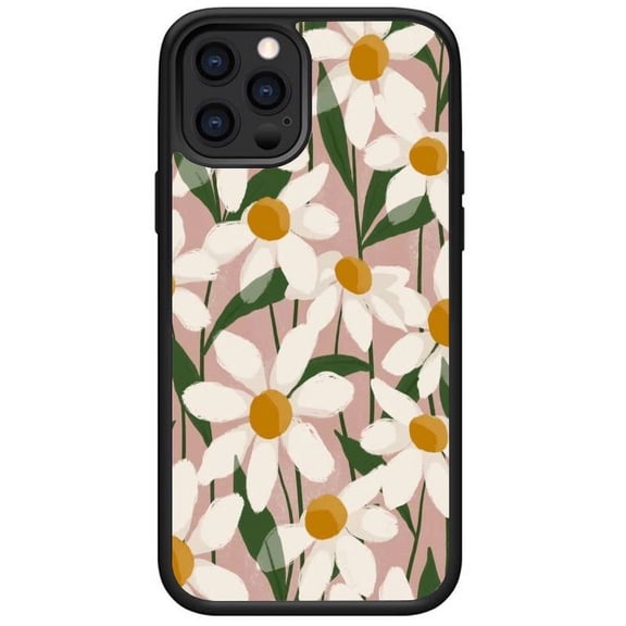 Compatible with iPhone 11 Pro case Soft TPU Glossy Flower Pattern Phone Case for Women and Girls