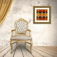 thumbnail image 3 of Homawoo, Richard 12x12 Gold Ornate Wood Framed with Double Matting Museum Art Print Titled - Ethnic Pattern-3, 3 of 4