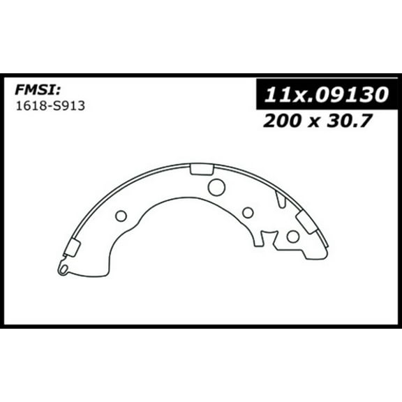 Centric Parts 111.09130 Brake Shoe