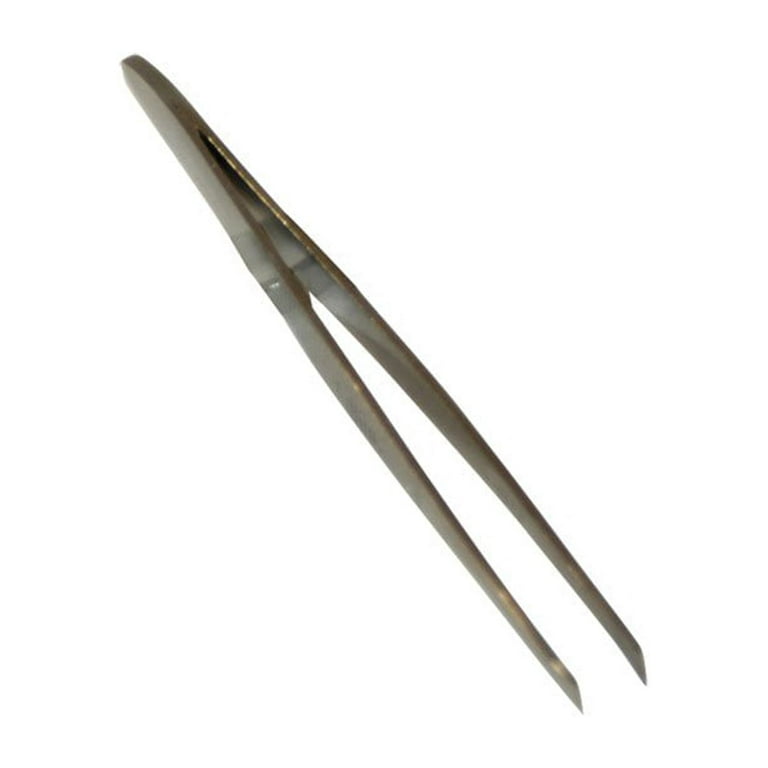 Stainless Steel Watch & Jewelery Repair Tweezers Right Angle 90 Degree  Forceps, Fine Point, Fenestrated Handle, Premium Quality