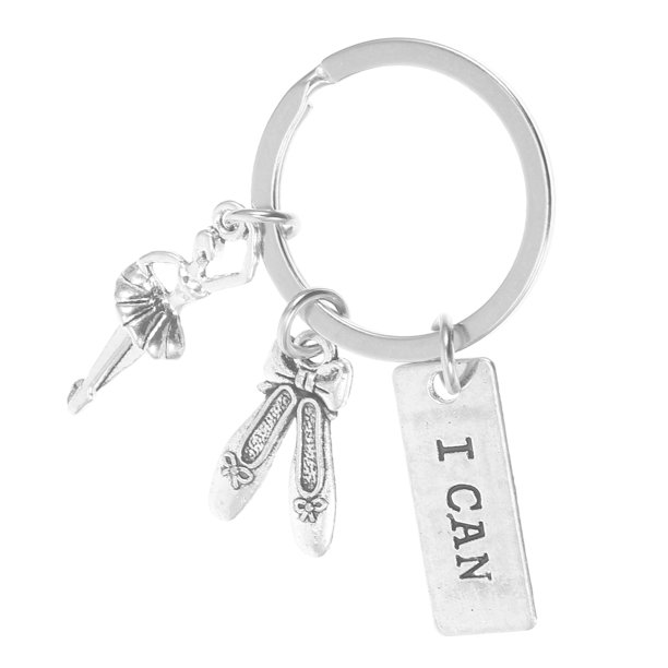 UPGRATOR Llaveros Colgantes De Ballet En Metal Plateado Para Y Regalo Para Del Ballet