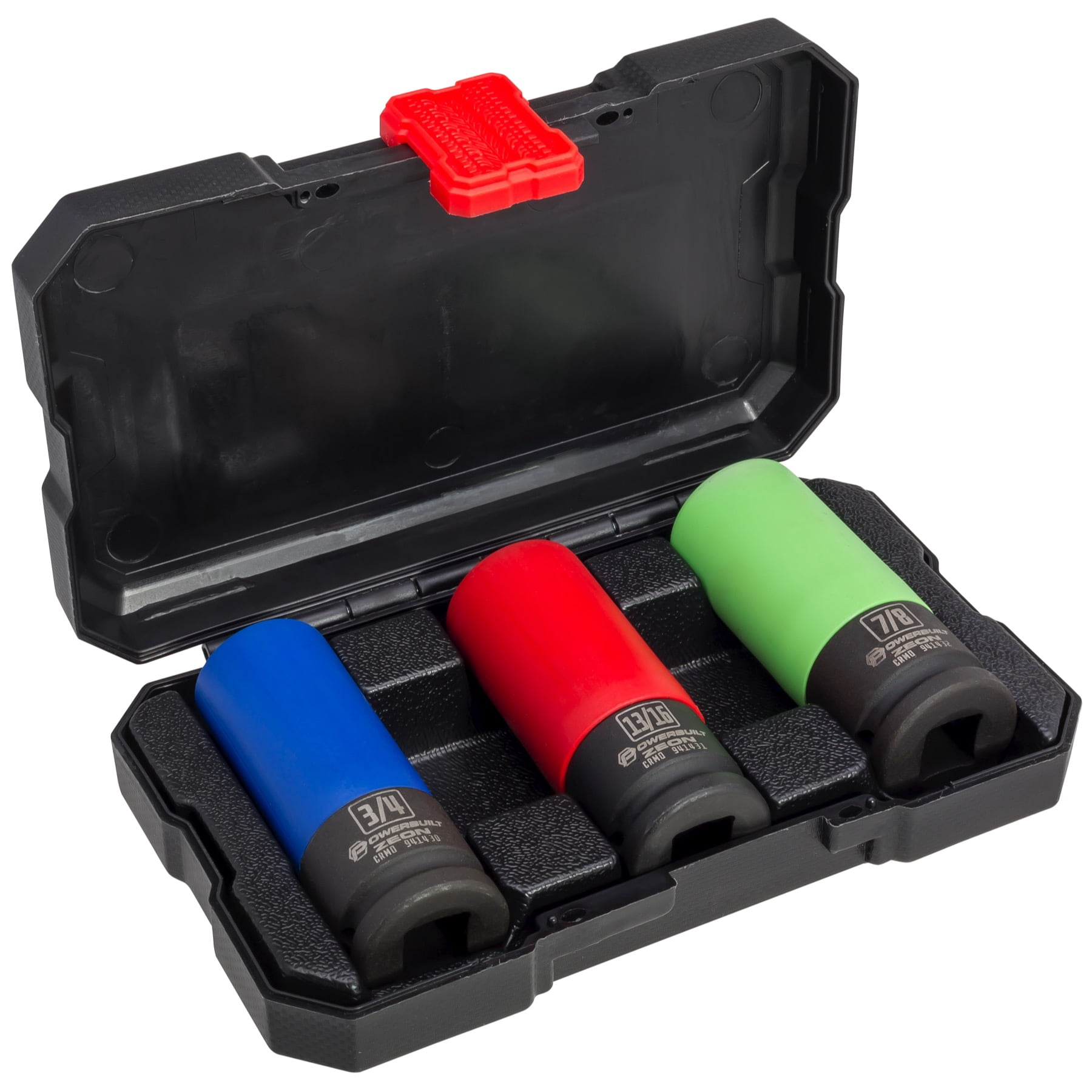 Powerbuilt 3 Piece Zeon SAE Lug Nut Socket Set for Damaged Lug Nuts - 941436