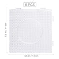thumbnail image 2 of Shisuyan Square Fuse Beads Pegboards Transparent 6Pcs 5.31X5.31X0.20in, 2 of 9