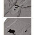 thumbnail image 6 of ZIMEGO Men's Short Sleeve Hoodie - Vintage Color Dyed Pullover Hooded Henley Shirt, 6 of 7