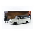 thumbnail image 4 of 1957 Chevy Suburban w/ Frankenstein Diecast Figure, Gray - Jada Toys 32191 - 1/24 scale Diecast Car, 4 of 10