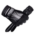 thumbnail image 7 of Naierhg 1 Pair Gloves Windproof Full Finger Plush Lining Faux Leather Waterproof Anti Skid Gloves Black, 7 of 7