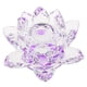 thumbnail image 4 of Adorno de flor de loto de cristal grande con caja de regalo. Púrpura, 4 of 7