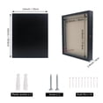 thumbnail image 5 of Black Shadow Box Frame Real Glass Window Door with Hinge 13 x 16, 5 of 7