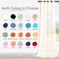 thumbnail image 2 of Cortinas Koufall, color marfil, 213 cm de largo x 132 cm de ancho, 2 paneles, 2 of 7