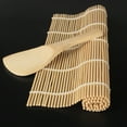 thumbnail image 3 of Pedty 1 Pc Bamboo Sushi Curtain 1Pc Spoon,Mould Set Kitchen DIY Rice Kit Maker Rice Roller Roll Mat Kitchen，Dining & Bar, 3 of 9