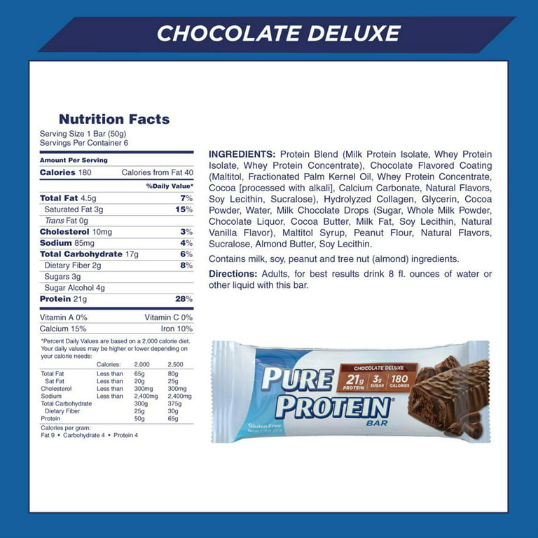  Pure Protein Bars, High Protein, Nutritious Snacks to