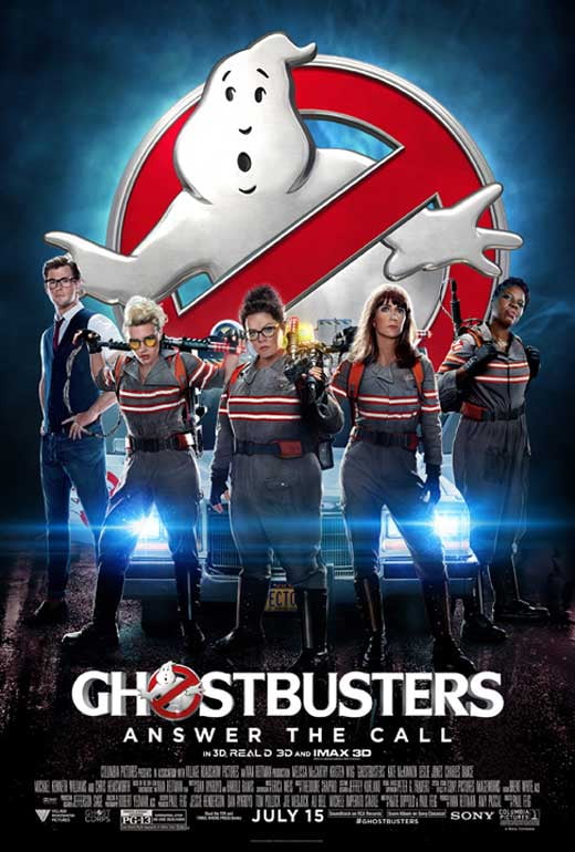 CHOOSE YOUR SIZE Ghostbusters Poster 2016 HIT Summer Movie Kids Slimer FREE P+P 