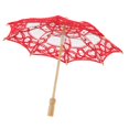 thumbnail image 1 of Parasol De Encaje, , Boda, Novia, Flor, , Fotografía, Accesorio, , Favor, 15 Pulgadas rojo BLESIY Paraguas de flores de encaje de boda, 1 of 8