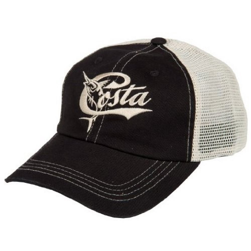 Costa Mens Retro Trucker Hat, Black 