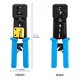 thumbnail image 3 of Multipurpose Ratchets Crimper Crimping Tool Set With Interchangeable Dies For Heat Shrink Butt Splices And Cable Lugs, 3 of 8