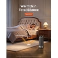 thumbnail image 5 of DREO 14'' Space Heaters for Home, 1500W Electric Heater with 2s Fast Heating, Energy Efficient, 70° Oscillation, Remote Control, 3 Heat Levels, 34dB Quiet Operation for Inside Use, Office, Black, 5 of 8
