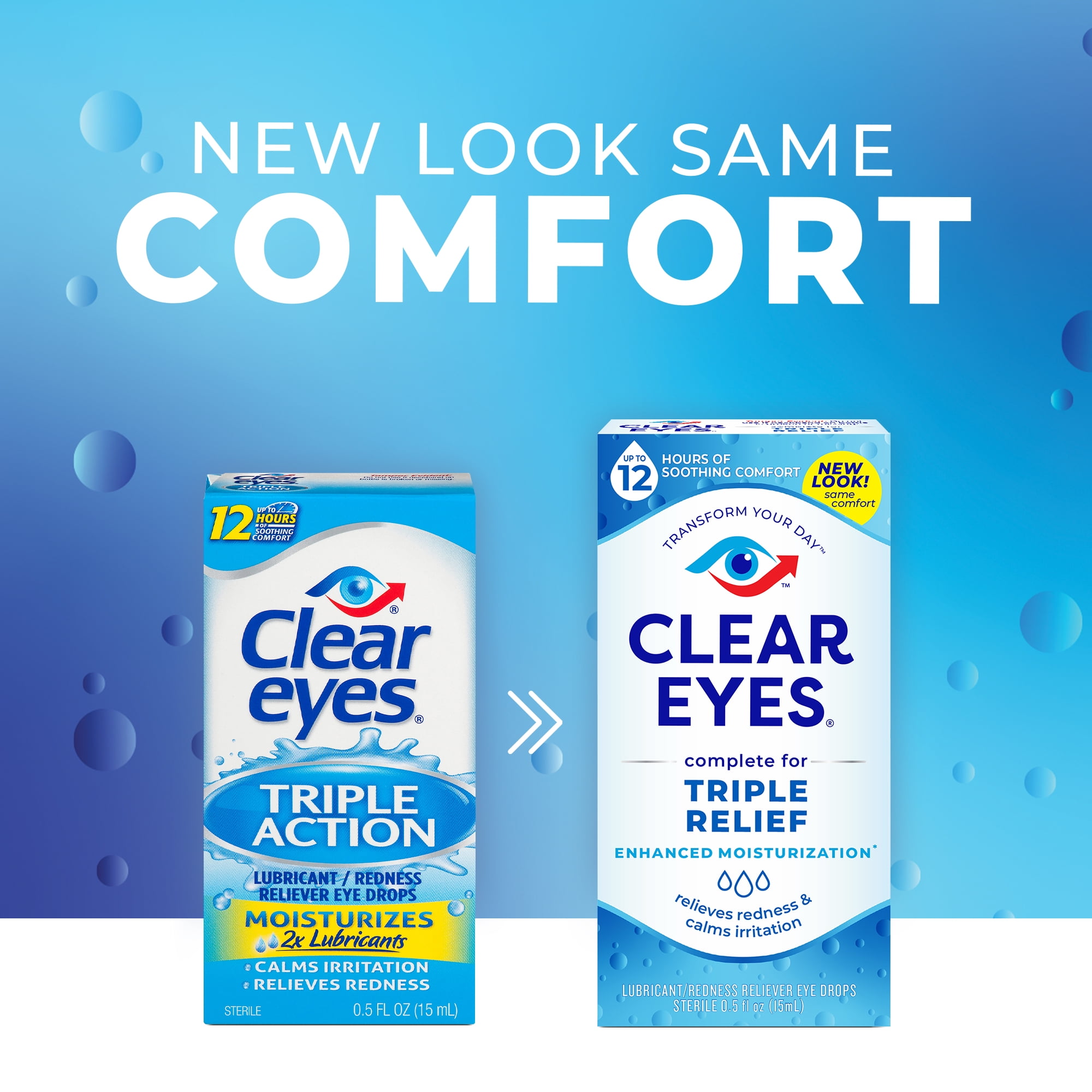 Buy Clear Eyes Triple Relief Lubricant Eye Drops, 0.5 fl oz Online at