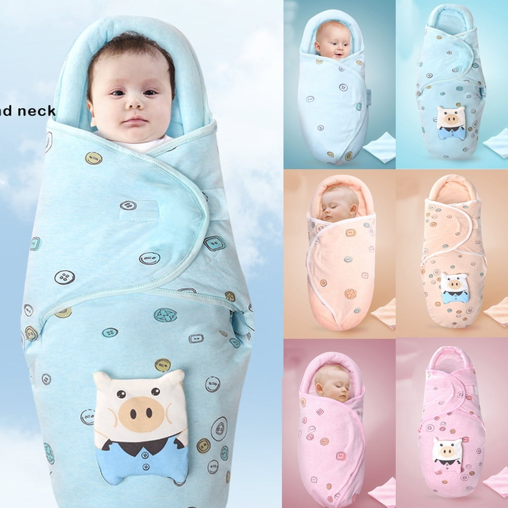 Newborn Infant Baby Sleeping Bags Soft Cotton Swaddle Wrap Blanket Protective Sleeping Bag Walmart Canada