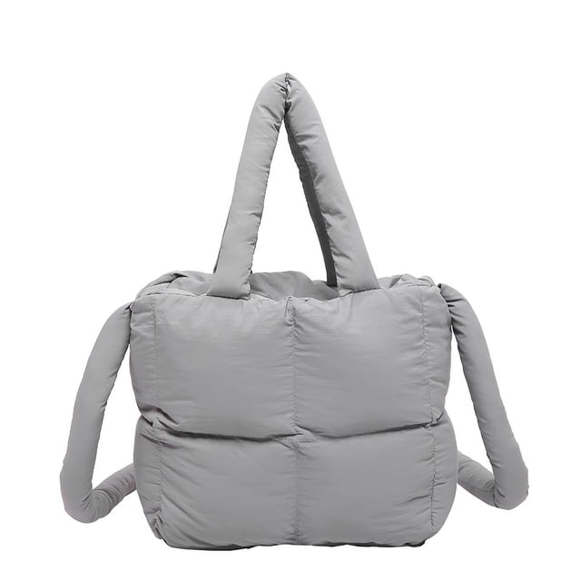 Pillow Shopper Bag Hobo Satchel Monedero Puffer Tote Ligero para Mujer