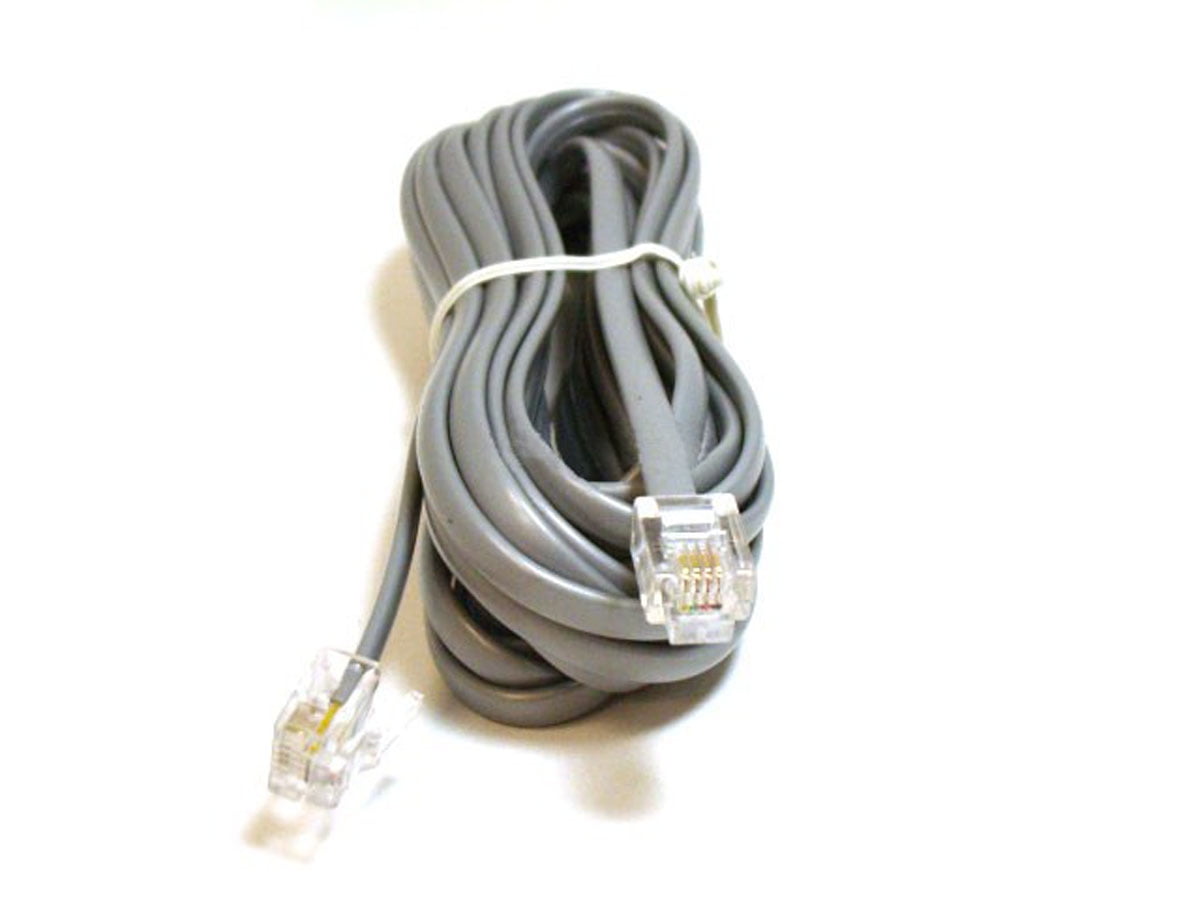Monoprice Phone Cable, RJ11 (6P4C), Straight - 14ft for data - Walmart ...