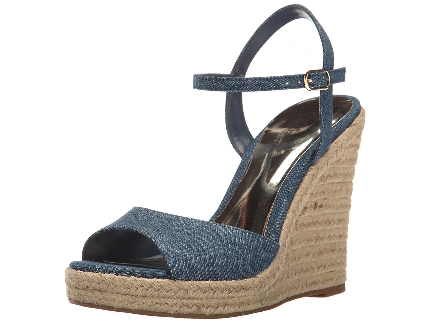 denim wedge shoes