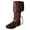 Brown, variant on Mens Classic Mid Calf Boots Lace Up Round Toe Short Boots For Men Casual Walking Footwear Brown US:12