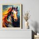 thumbnail image 2 of Kit Punto Cruz Caballo Con Cuentas Bordado Arte Pared para El 9CT 40x52cm, 2 of 9