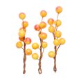 thumbnail image 2 of Horquillas de bayas de frutas esmeriladas artificiales, accesorios para el cabello para nupcial, 3 uds. naranja Yuyangstore Horquillas de bayas artificiales, 2 of 8