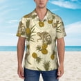 thumbnail image 4 of Bixox Men's Hawaiian Shirts Men's Monkeys and Pinealpples Print Short-Sleeve Shirt-X-Large, 4 of 8