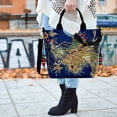 thumbnail image 3 of Bolsa Mujeres étnicas Peafowl Bordado Messenger Bag Canvas Bead Bolsos (A Azul) JShteea Para Estrenar, 3 of 7
