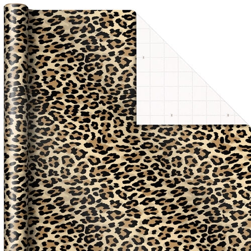 Leopard Print Wrapping Paper, 25 sq. ft.