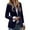 Grey, variant on Velvet Notched Lapel Blazer for Women, Single Button Slim Fit, Soft Velour Casual Office Jacket, 1 Piece, S-XXL, Plus Size Friendly