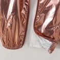 thumbnail image 7 of Tween Boys Metallic Shiny Jacket Lightweight Long Sleeve Zip Up Windbreaker Coat with Pockets Fashion Casual Outerwear for Spring Fall School Everyday Wear, Size 10-11, 7 of 7
