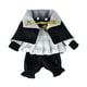 thumbnail image 2 of Ropa para muñecas, juguete para niños, fácil de usar, conjunto de capa y pantalones retro para muñecas, escala 1:12 negro, 2 of 9