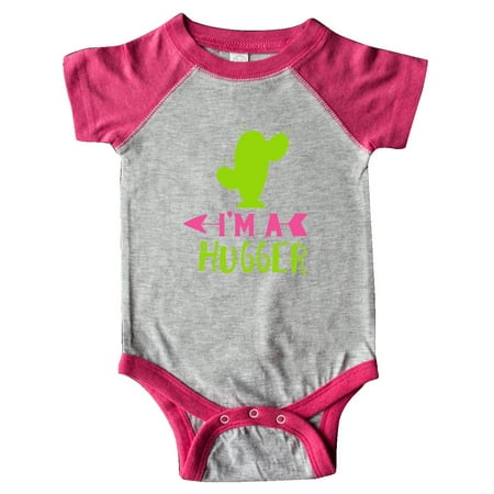 

Inktastic I m A Hugger Cactus Arrow - Green Pink Gift Baby Boy or Baby Girl Bodysuit